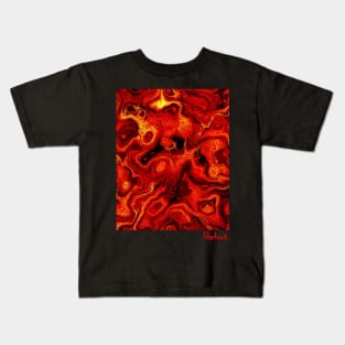 Amoeba Lava Flow by Blackout Design Kids T-Shirt